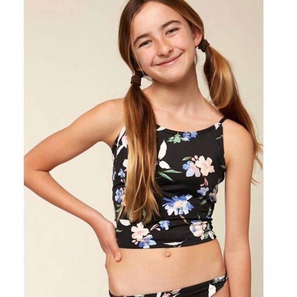 O'Neill Girls Seabright High-Neck Tankini Top – Size 12 – NWT